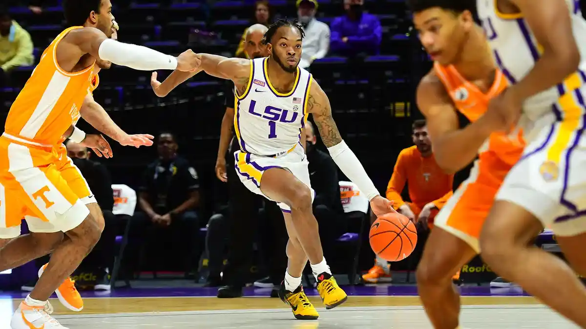 lsu tigers men's basketball vs tennessee volunteers men's basketball match player stats