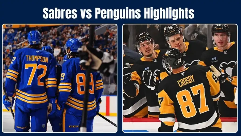 Sabres vs Penguins Highlights